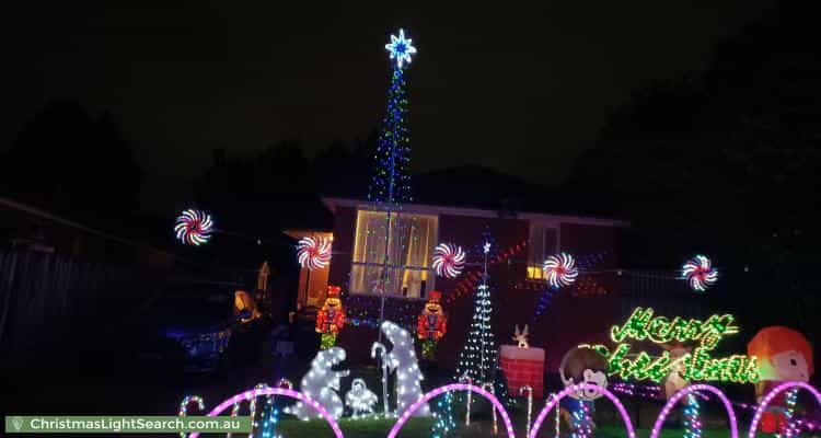 Christmas Light display at 16 Dennis Street, Ermington