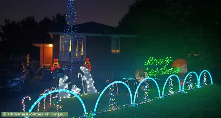 Christmas Light display at 16 Dennis Street, Ermington