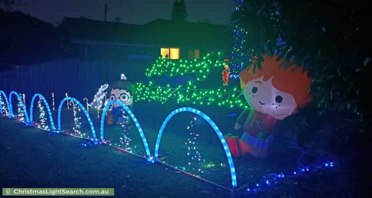 Christmas Light display at 16 Dennis Street, Ermington