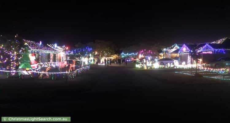 Christmas Light display at  Vaughan Court, Pakenham