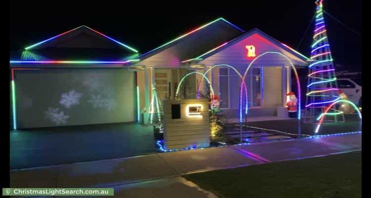 Christmas Light display at 71 Bandicoot Boulevard, Junction Village