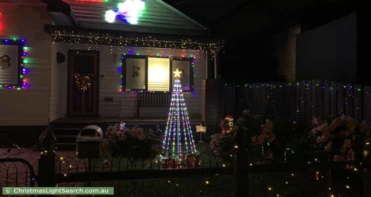 Christmas Light display at 171 Mansfield Street, Thornbury