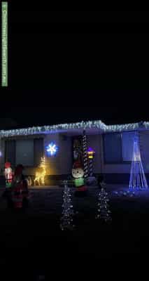 Christmas Light display at 6 Oldham Avenue, Modbury Heights