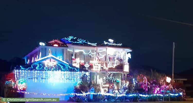 Christmas Light display at 72 Cumberland Road, Greystanes