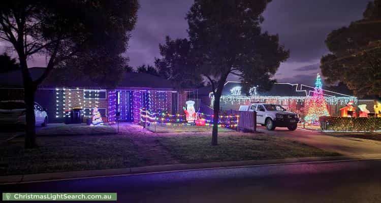 Christmas Light display at 9 Grange Drive, Broadford