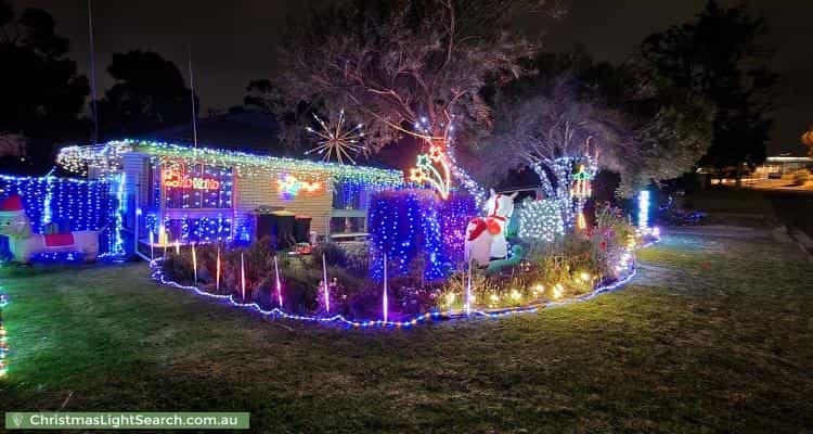 Christmas Light display at 61 Arnold Drive, Hackham