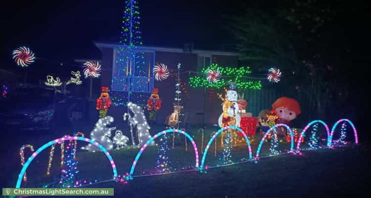Christmas Light display at 16 Dennis Street, Ermington