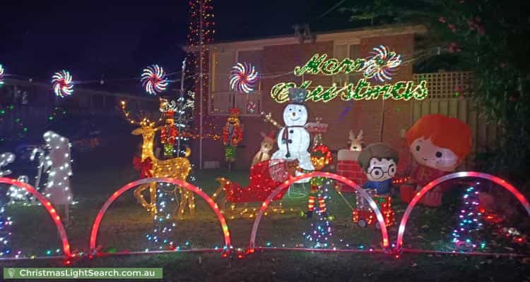 Christmas Light display at 16 Dennis Street, Ermington