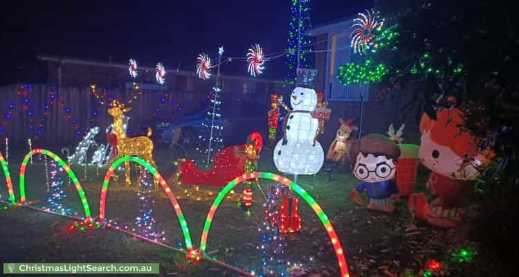 Christmas Light display at 16 Dennis Street, Ermington
