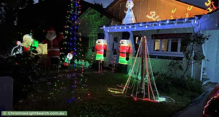 Christmas Light display at 29 Hughes Street, Malvern East
