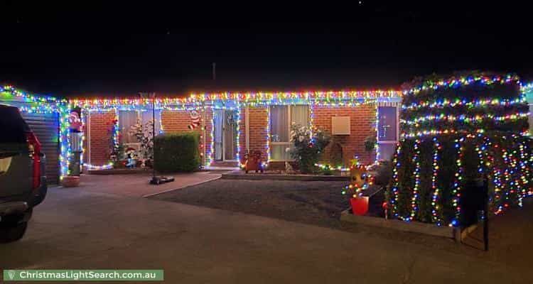 Christmas Light display at 8 Zeitz Court, Banks