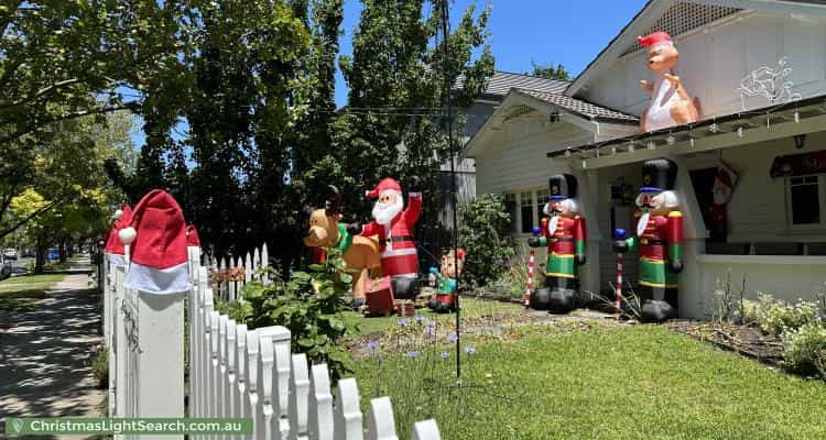 Christmas Light display at 29 Hughes Street, Malvern East