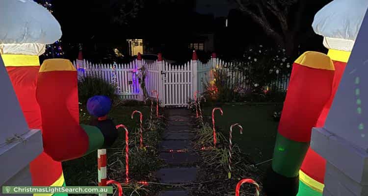 Christmas Light display at 29 Hughes Street, Malvern East
