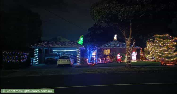 Christmas Light display at 50 Barossa Avenue, Vermont South