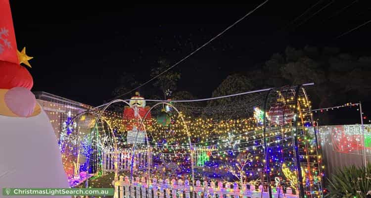 Christmas Light display at 11 Grevillea Road, Kings Park