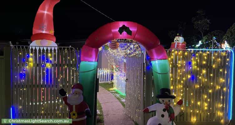 Christmas Light display at 11 Grevillea Road, Kings Park