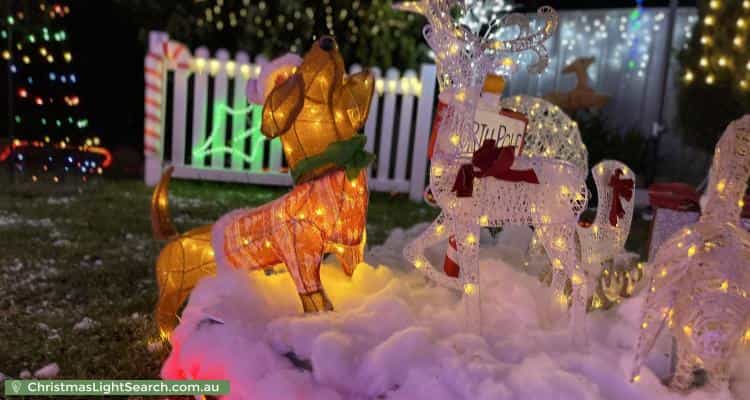 Christmas Light display at 11 Grevillea Road, Kings Park