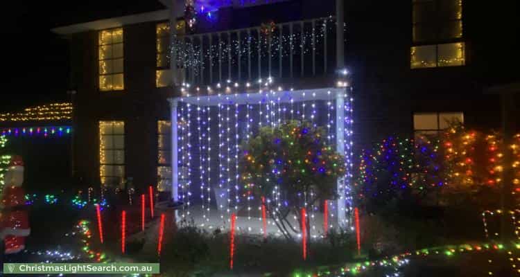 Christmas Light display at 63 Hilton Way, Melton West