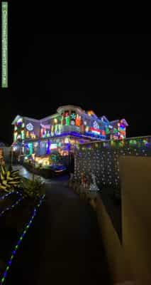 Christmas Light display at 28 Hixson Street, Bankstown