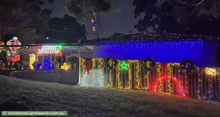 Christmas Light display at 9 Trevor Terrace, Blackwood