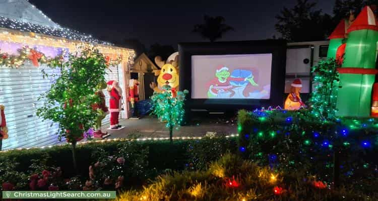 Christmas Light display at 2 Hartsmere Drive, Berwick