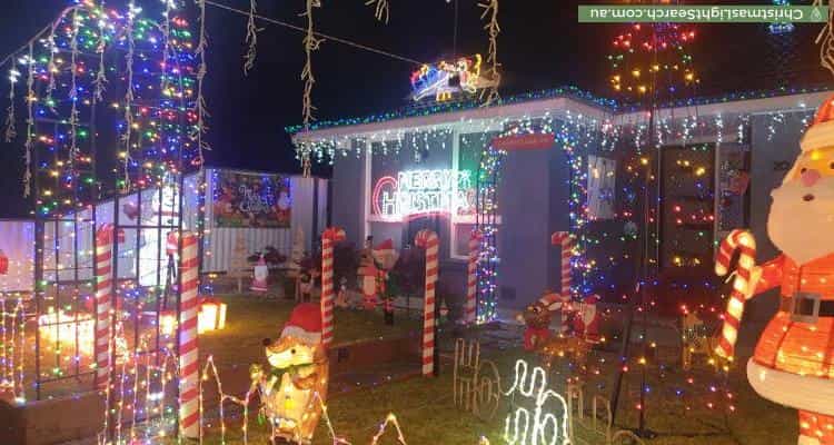 Christmas Light display at 20 Torrens Street, Werribee