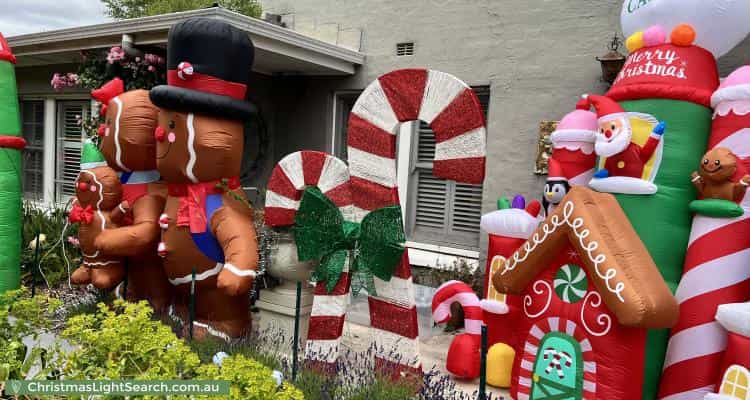 Christmas Light display at  Foveaux Street, Ainslie