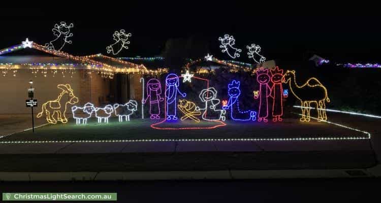 Christmas Light display at 23 Adelaide Circle, Craigie