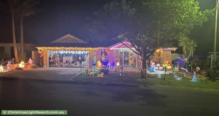 Christmas Light display at 21 Hicks Terrace, Shell Cove