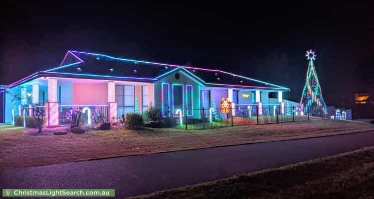 Christmas Light display at 155 Kindlebark Drive, Medowie