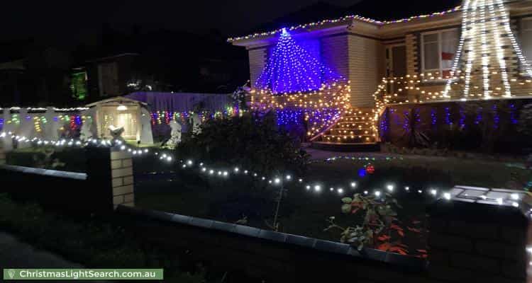 Christmas Light display at 65 Mount View Parade, Croydon