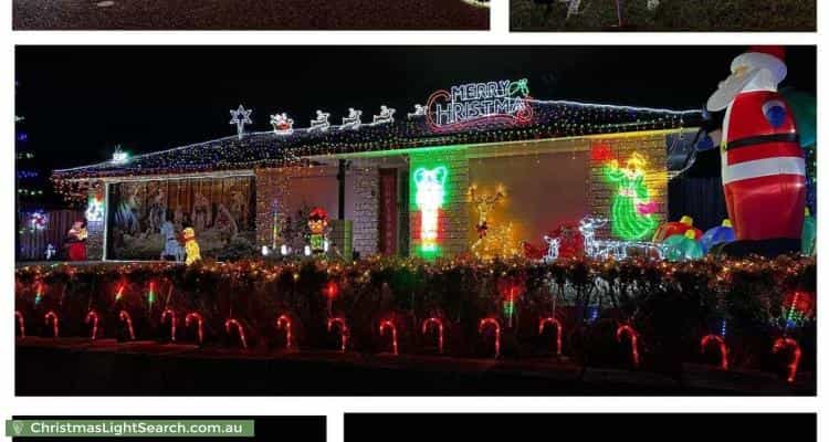 Christmas Light display at 3 Beaumont Crescent, Pacific Pines