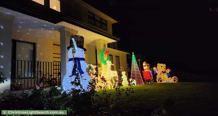 Christmas Light display at 32 Anthony Drive, Mount Waverley