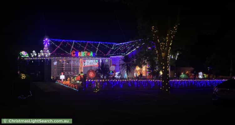 Christmas Light display at  Heather Grove, Ringwood