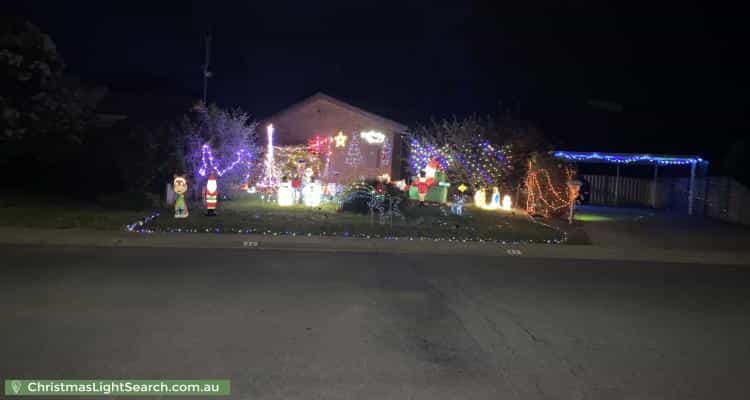 Christmas Light display at 42 Mockridge Drive, Kangaroo Flat
