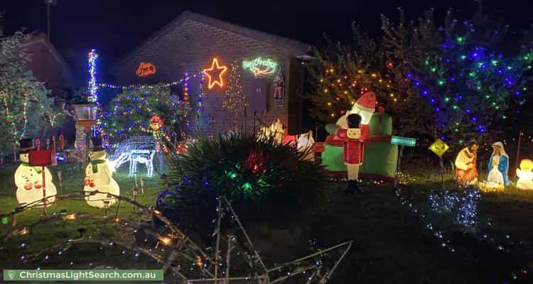 Christmas Light display at 42 Mockridge Drive, Kangaroo Flat