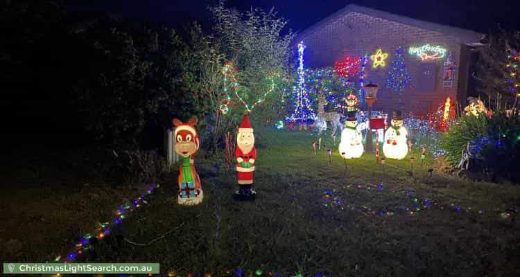 Christmas Light display at 42 Mockridge Drive, Kangaroo Flat