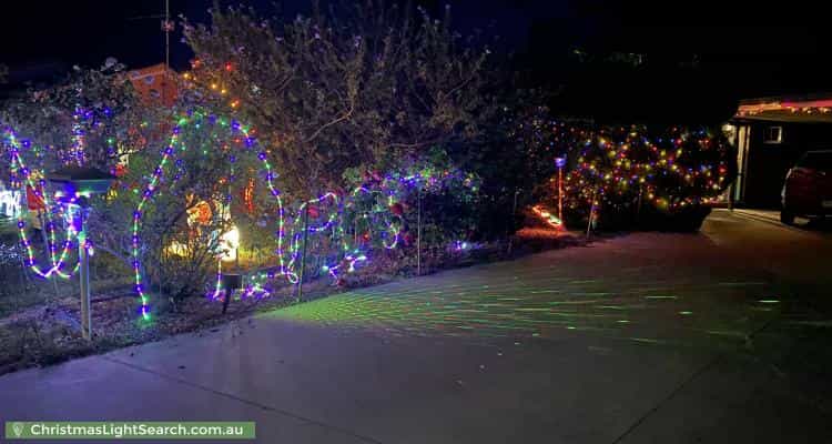 Christmas Light display at 42 Mockridge Drive, Kangaroo Flat