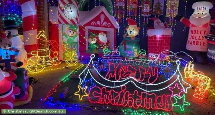 Christmas Light display at 167 Painted Hills Road, Doreen