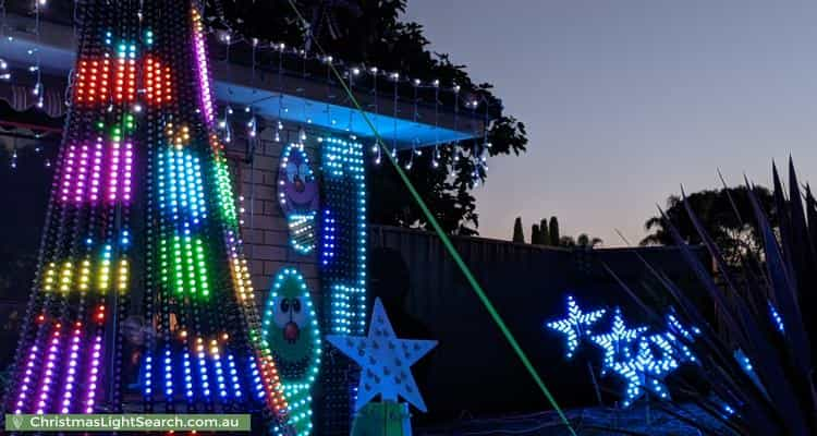 Christmas Light display at 12 Olinda Street, Craigmore