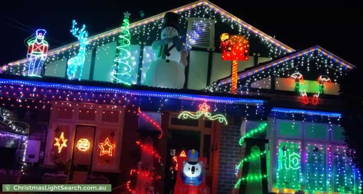 Christmas Light display at 10 Sunbeam Avenue, Burwood