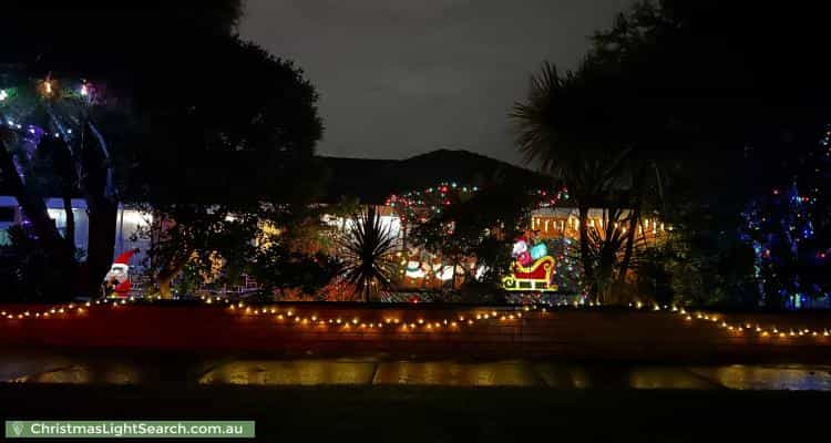 Christmas Light display at 97 Fakenham Road, Ashburton
