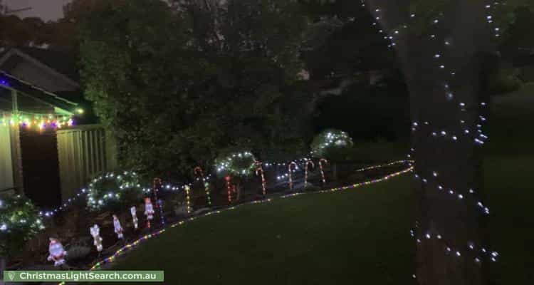 Christmas Light display at 17 Lord Hobart Court, Surrey Downs