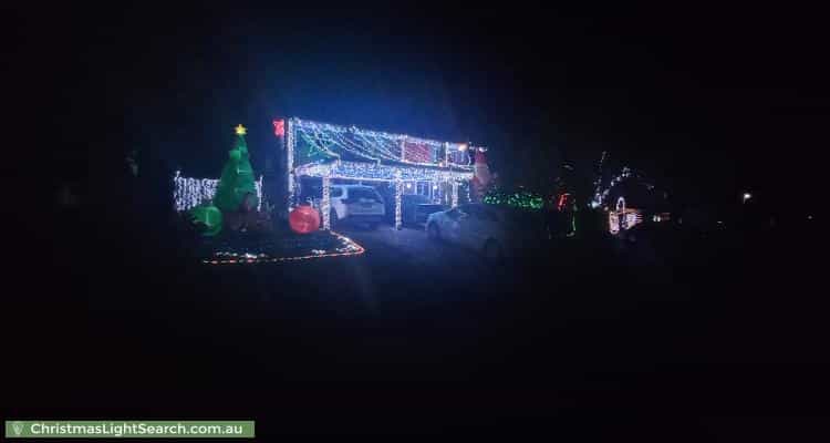 Christmas Light display at 29 Bordeau Crescent, Petrie