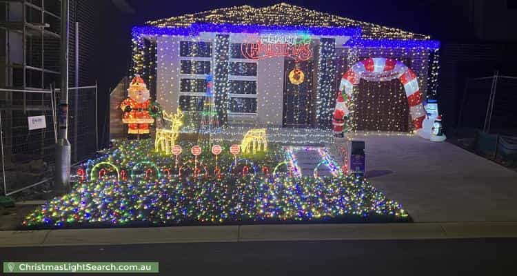 Christmas Light display at  Berridale Street, Gregory Hills