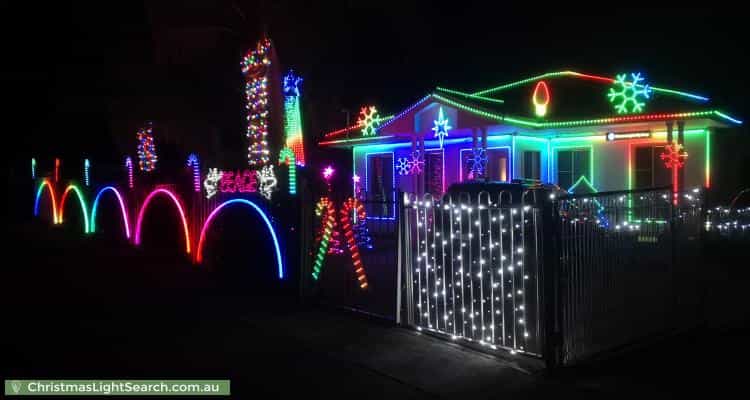 Christmas Light display at 10 Morton Road, Lalor Park