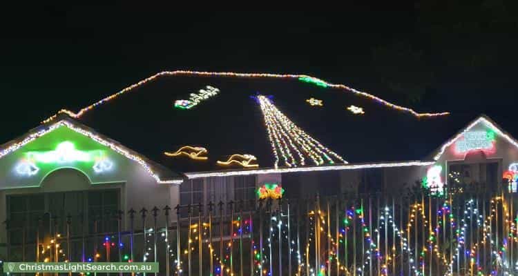 Christmas Light display at 57 Gulfview Road, Blackwood