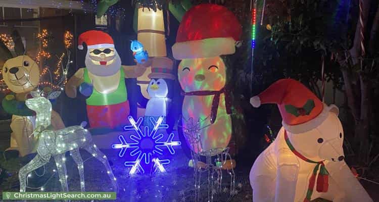 Christmas Light display at 47 Morrie Crescent, Blackburn North