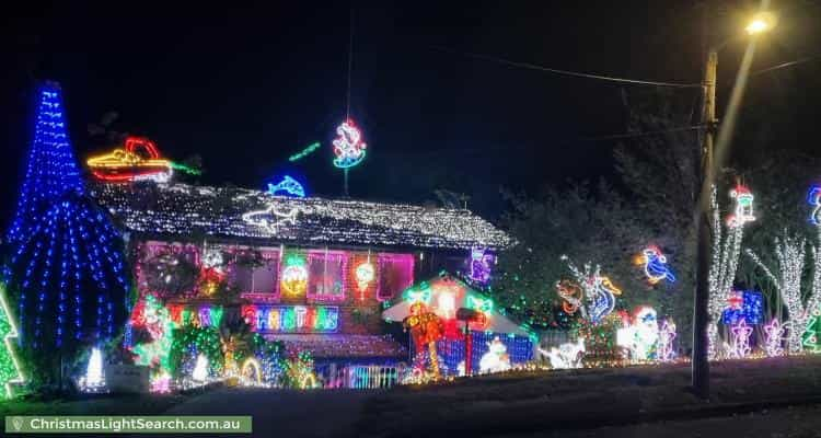 Christmas Light display at 6 Billagal Place, Blaxland