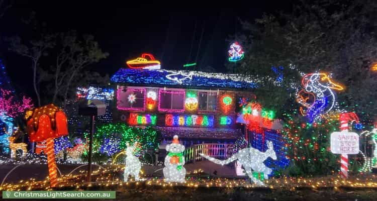 Christmas Light display at 6 Billagal Place, Blaxland